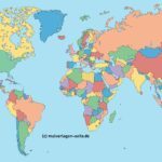 Weltkarte - Landkarte der Welt ohne Namen Weltkarte - Landkarte der Welt ohne Namen