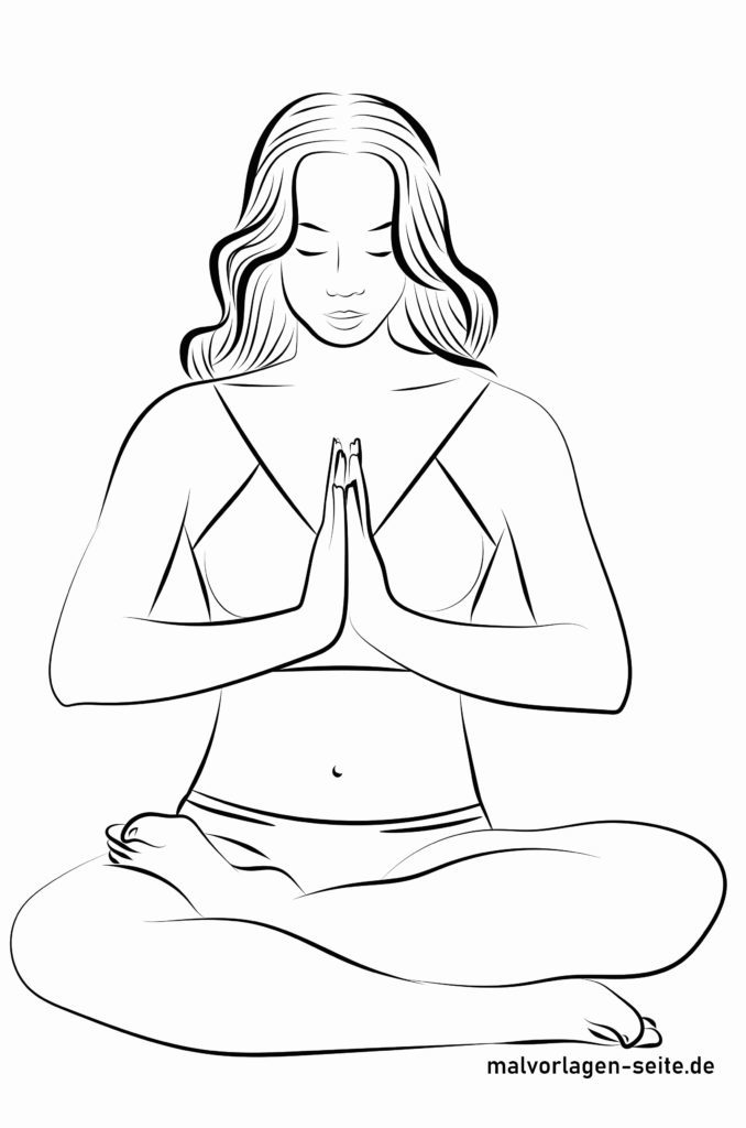 Malvorlage Yoga