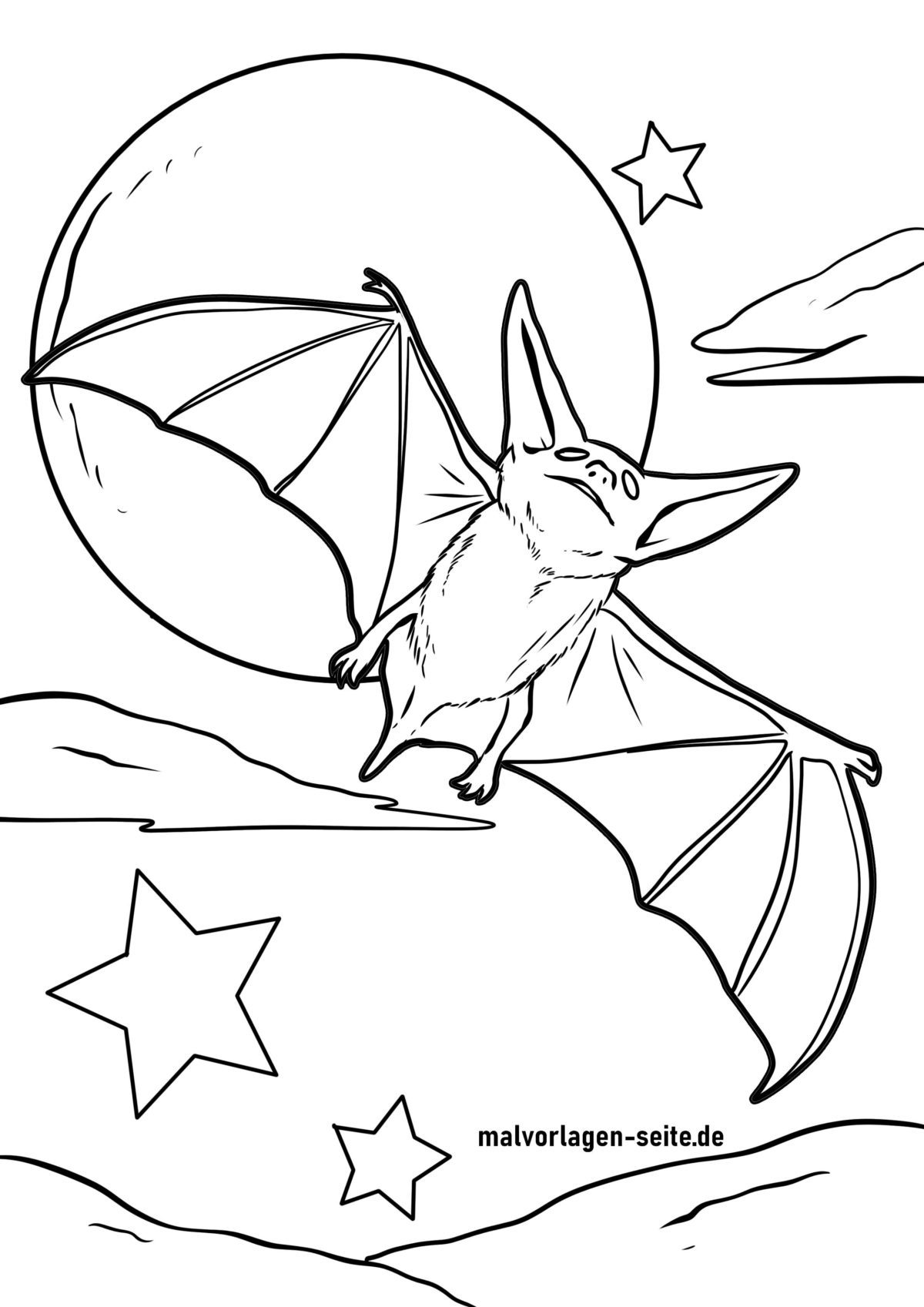  Foto zu Malvorlage Fledermaus 