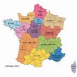 Landkarte Frankreich Regionen