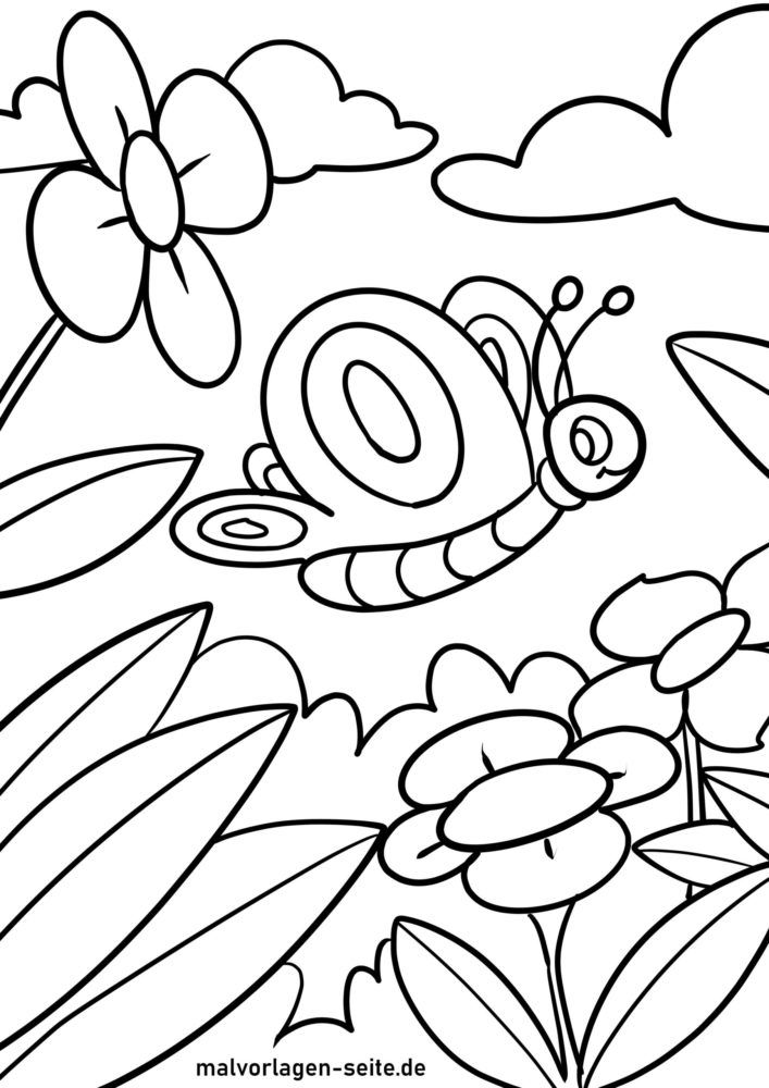 Malvorlage Frühling