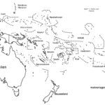 Landkarte Australien, Neuseeland und Ozeanien