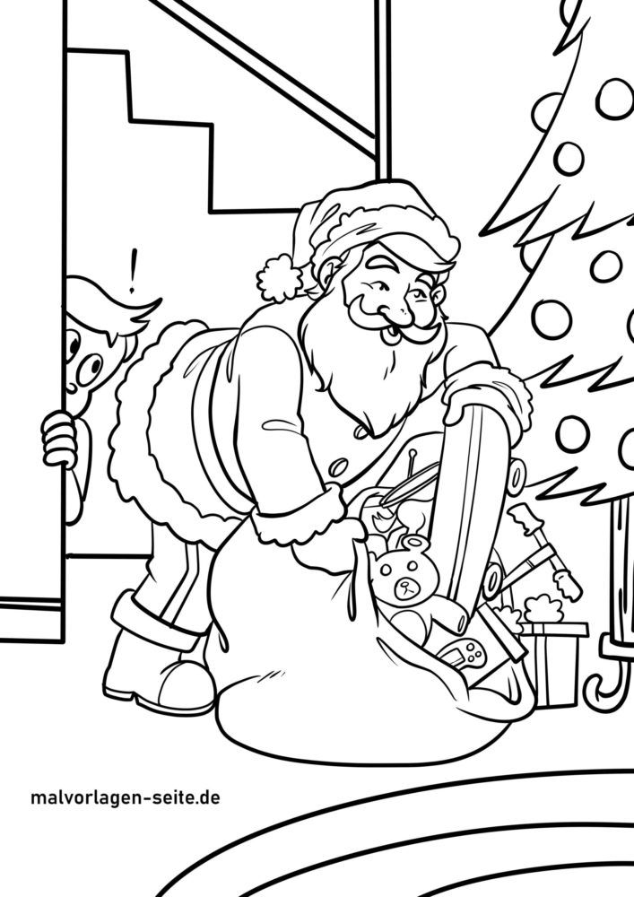 Malvorlage Nikolaus