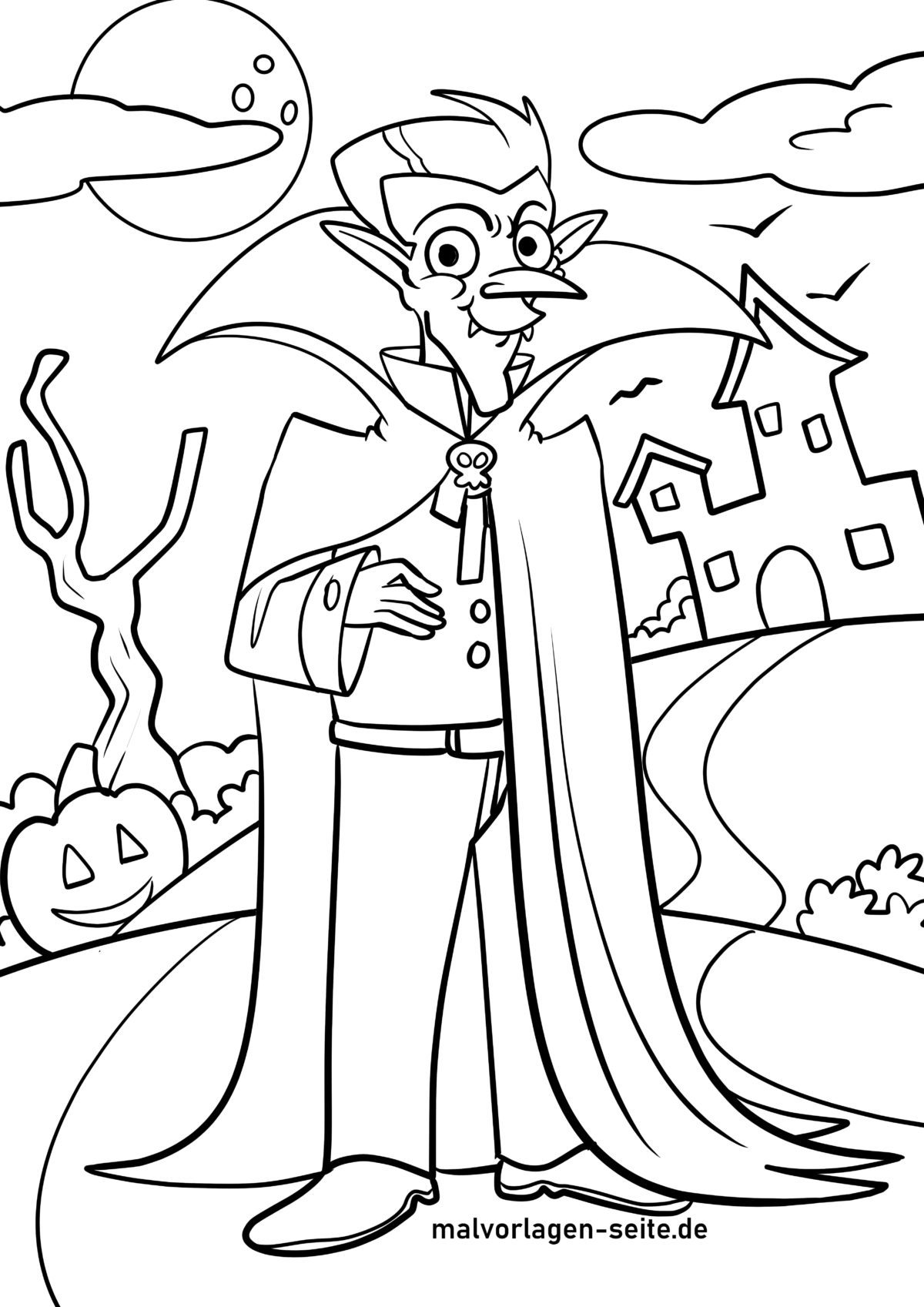Malvorlage Vampir
