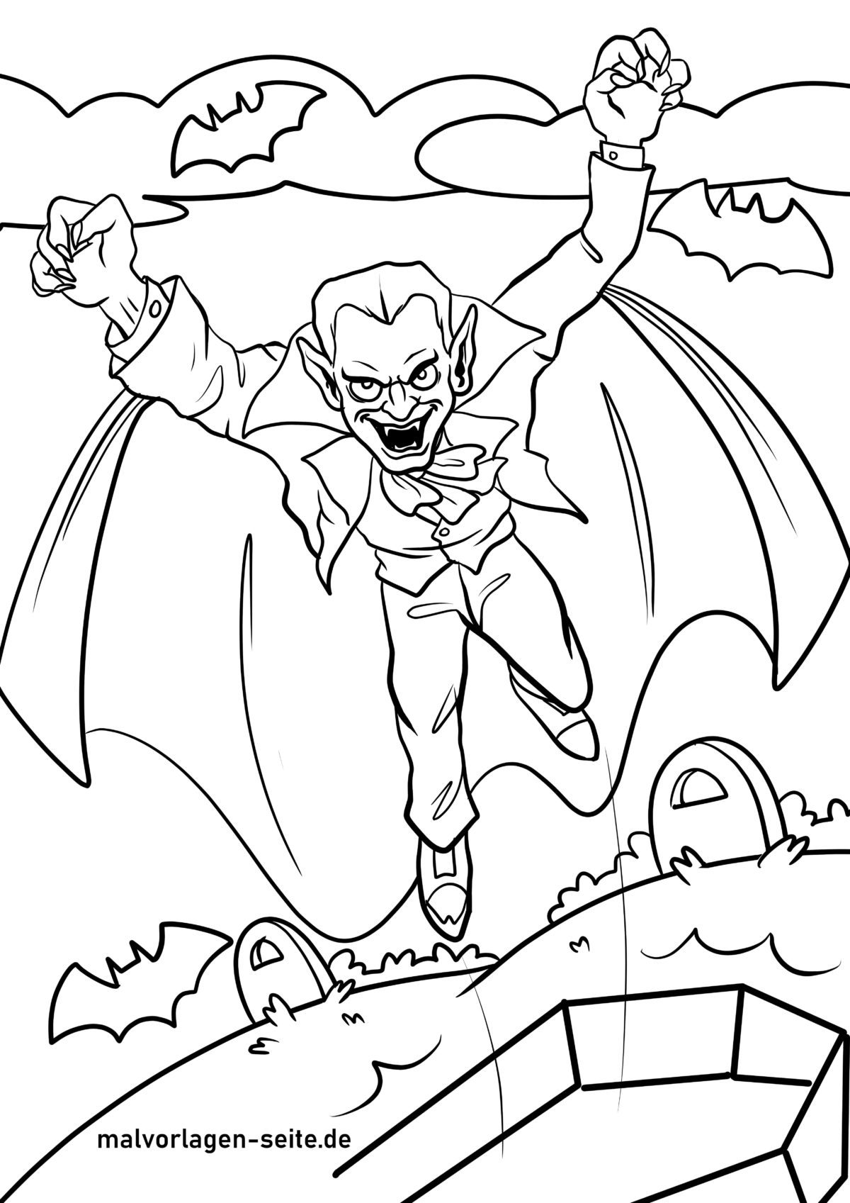 Malvorlage Vampir
