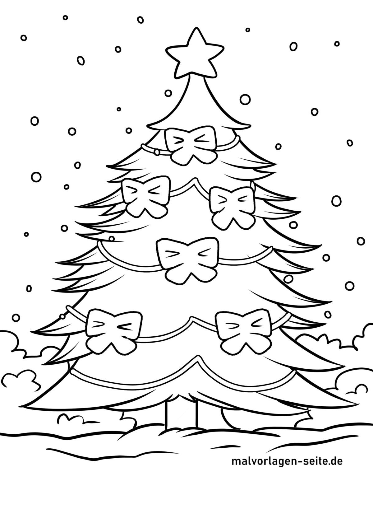 Malvorlage Weihnachtsbaum
