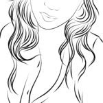 Malvorlage Frau