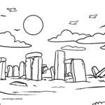 Malvorlage Stonehenge