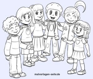 Malvorlage Kinder