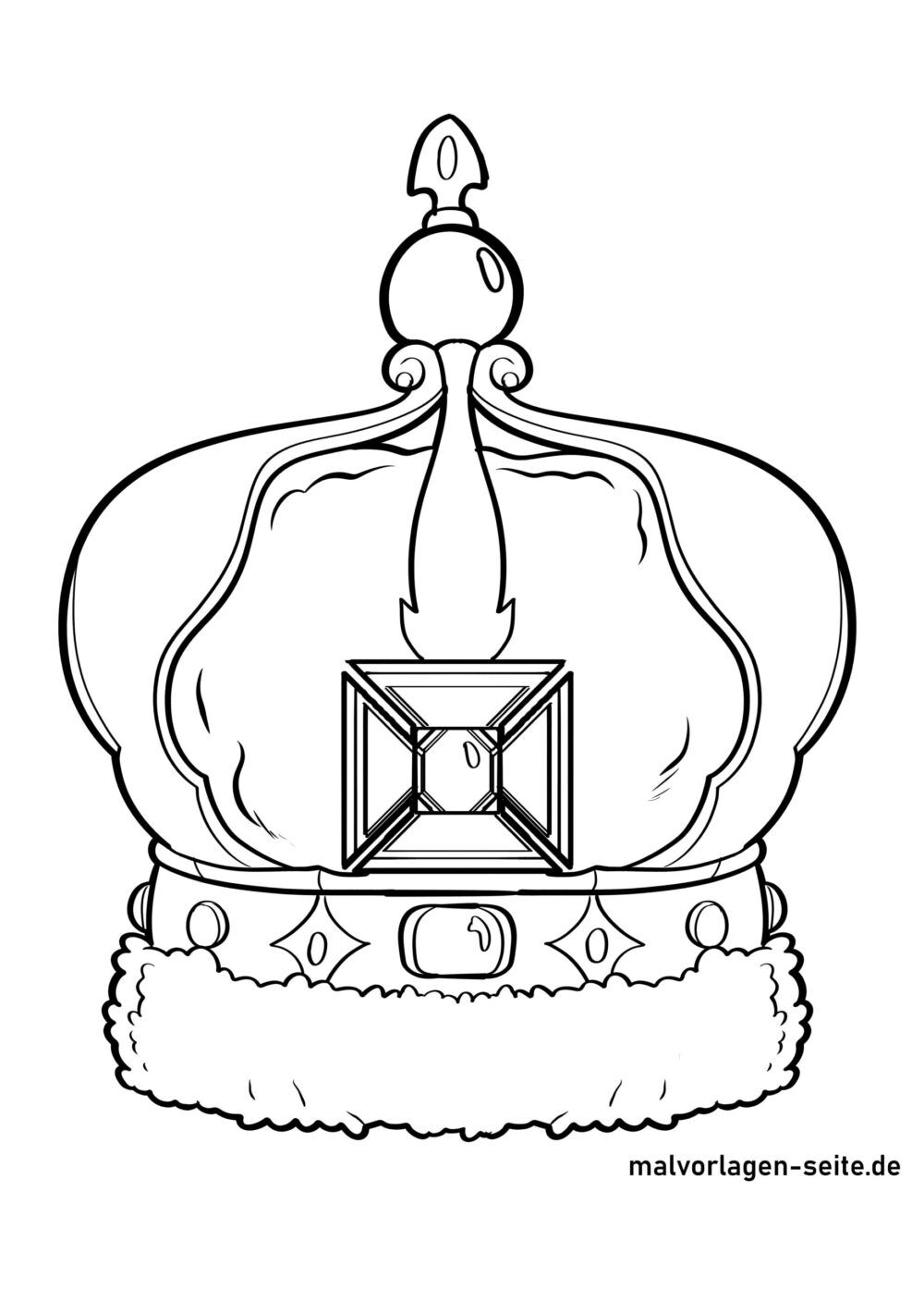 Malvorlage Krone
