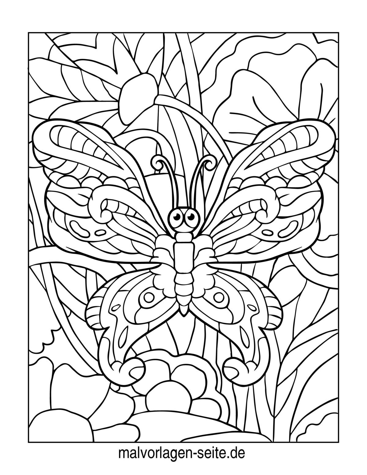 Malvorlage Schmetterling