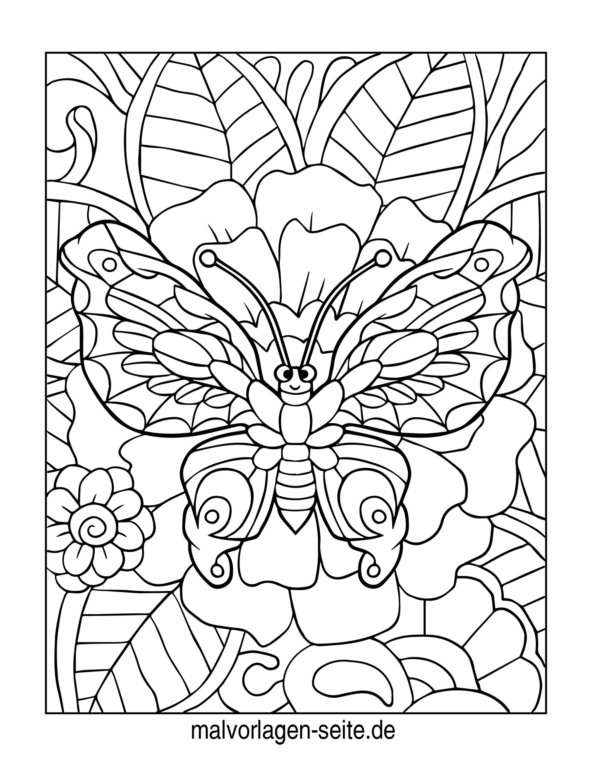 Malvorlage Schmetterling