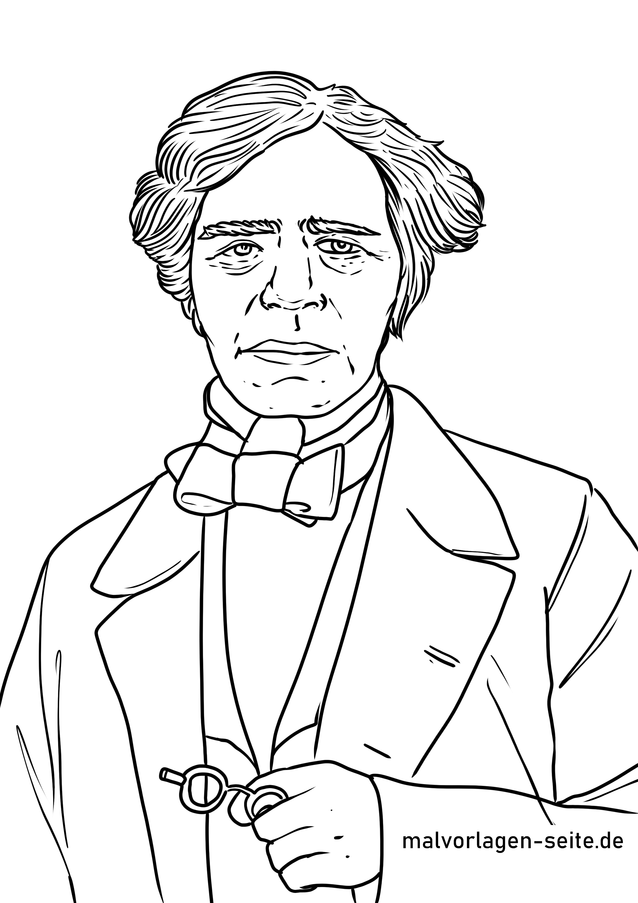 Malvorlage Michael Faraday