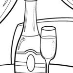 Malvorlage Sekt