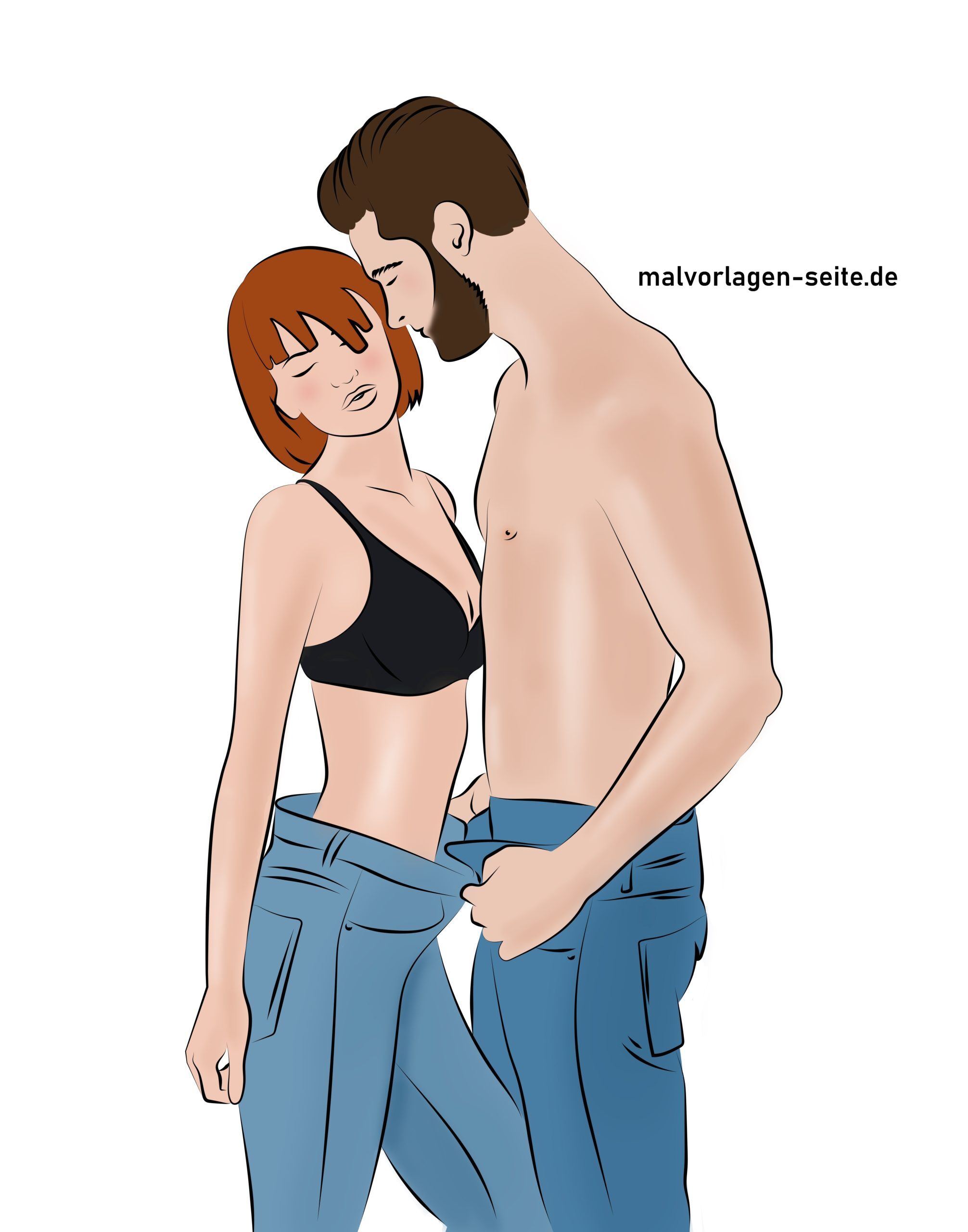 Malvorlage Paar
