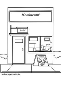 Malvorlage Restaurant