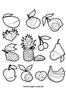 Malvorlage Obst