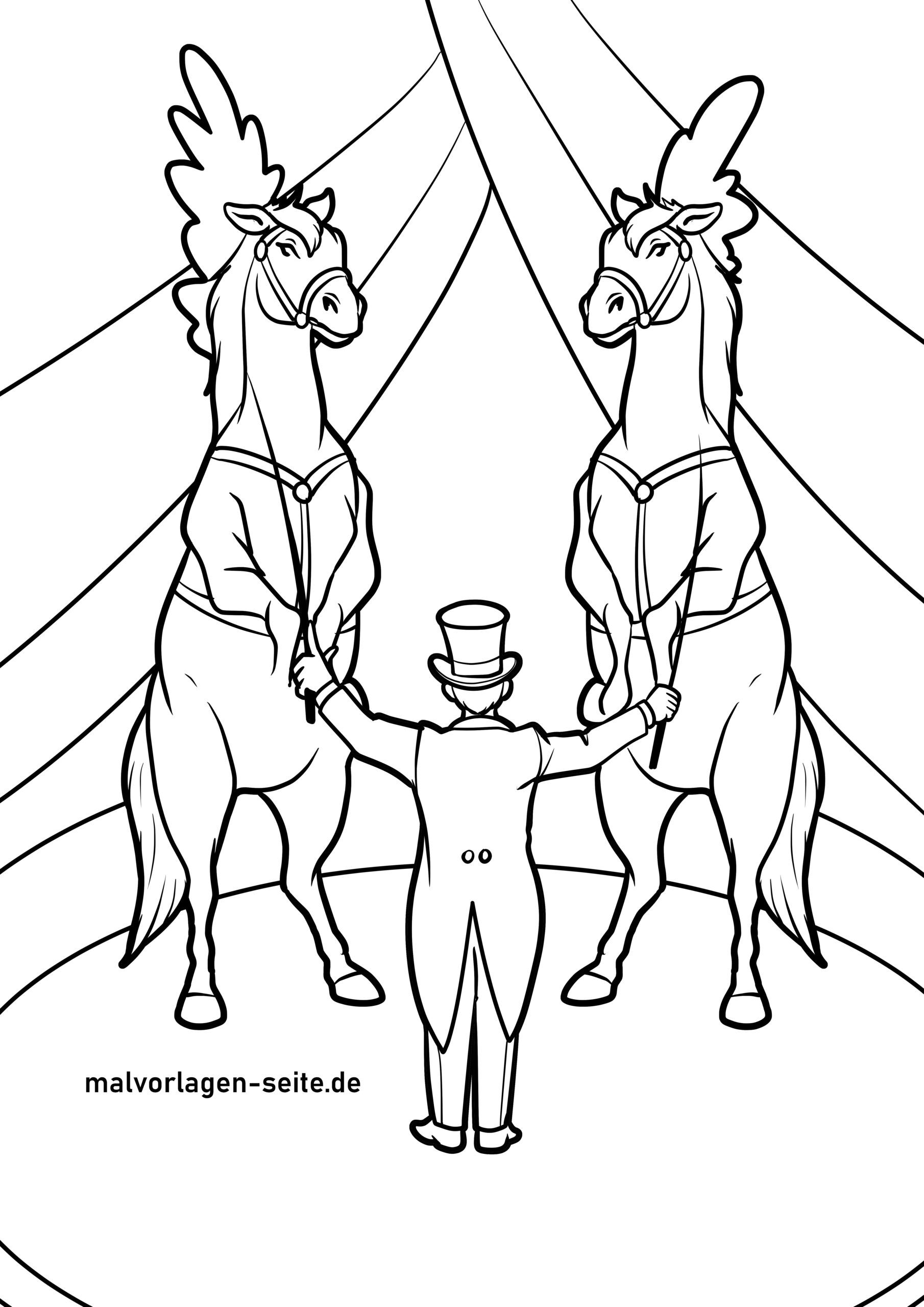 Malvorlage Zirkus 