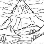 Malvorlage Berg