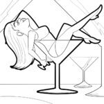 Malvorlage Burlesque