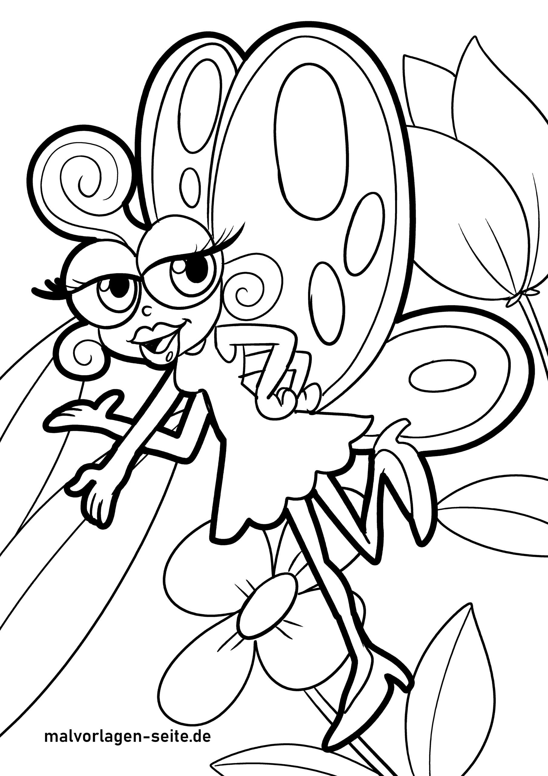 Malvorlage Schmetterling