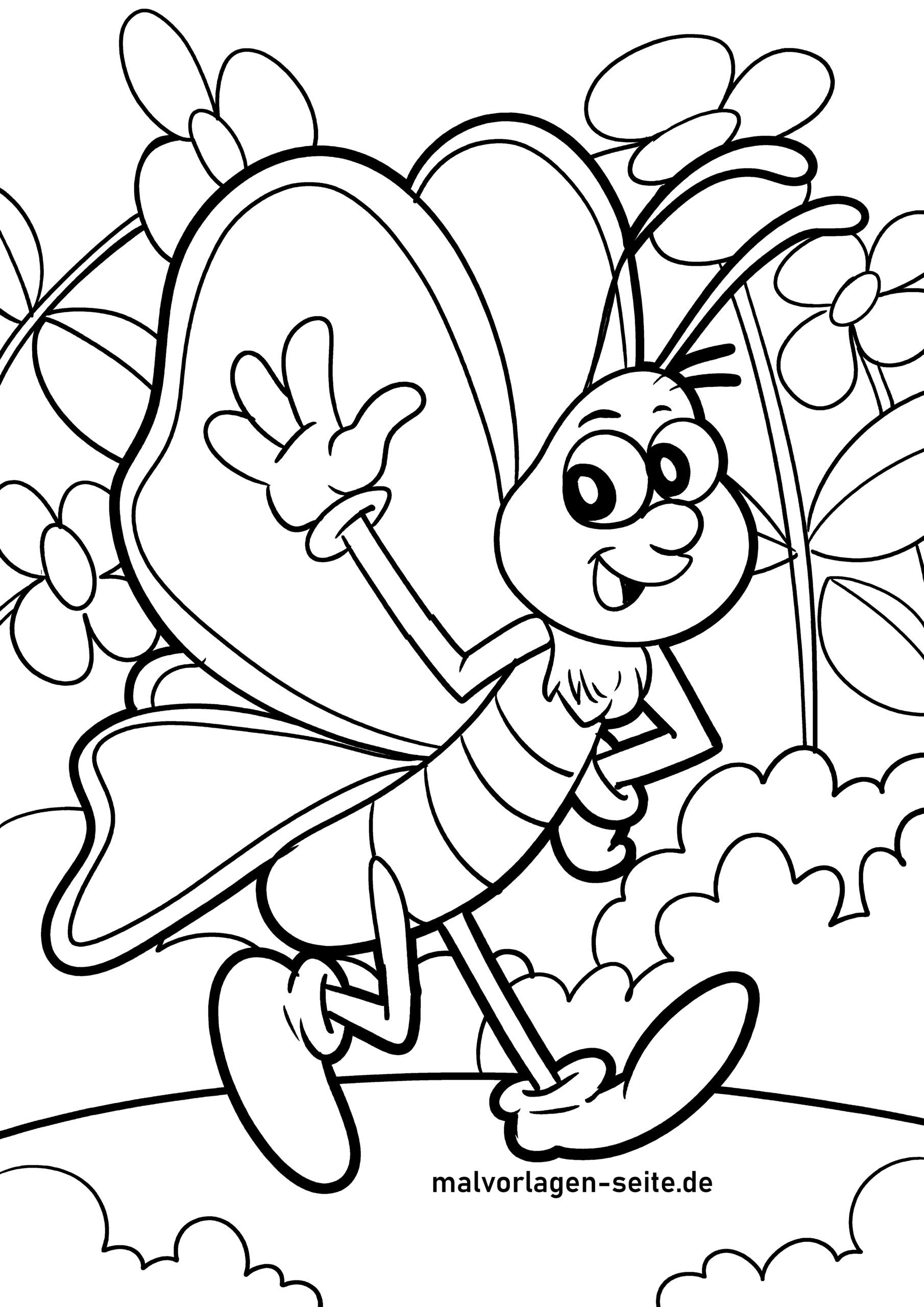 Malvorlage Schmetterling