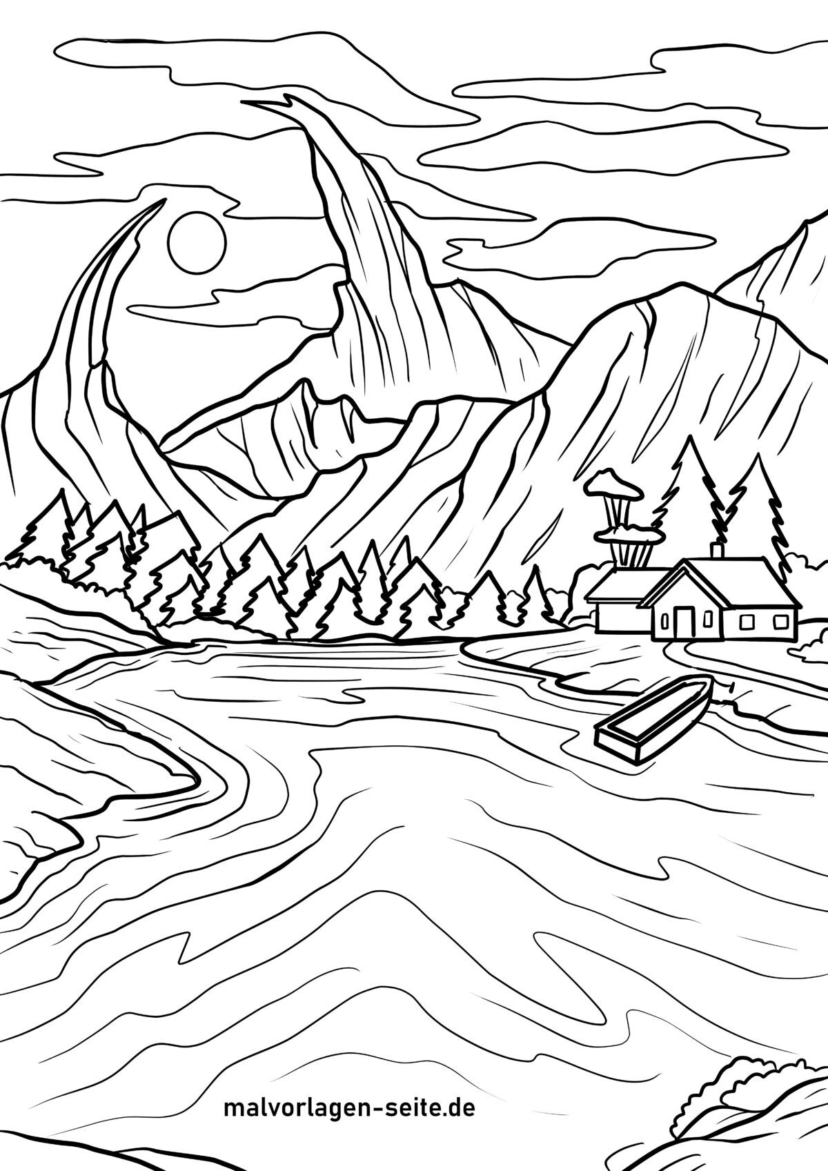 Malvorlage Berge in "Weird Mountains"