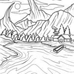 Malvorlage Berge in "Weird Mountains"