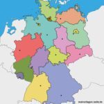 Landkarte Bundesrepublik Deutschland