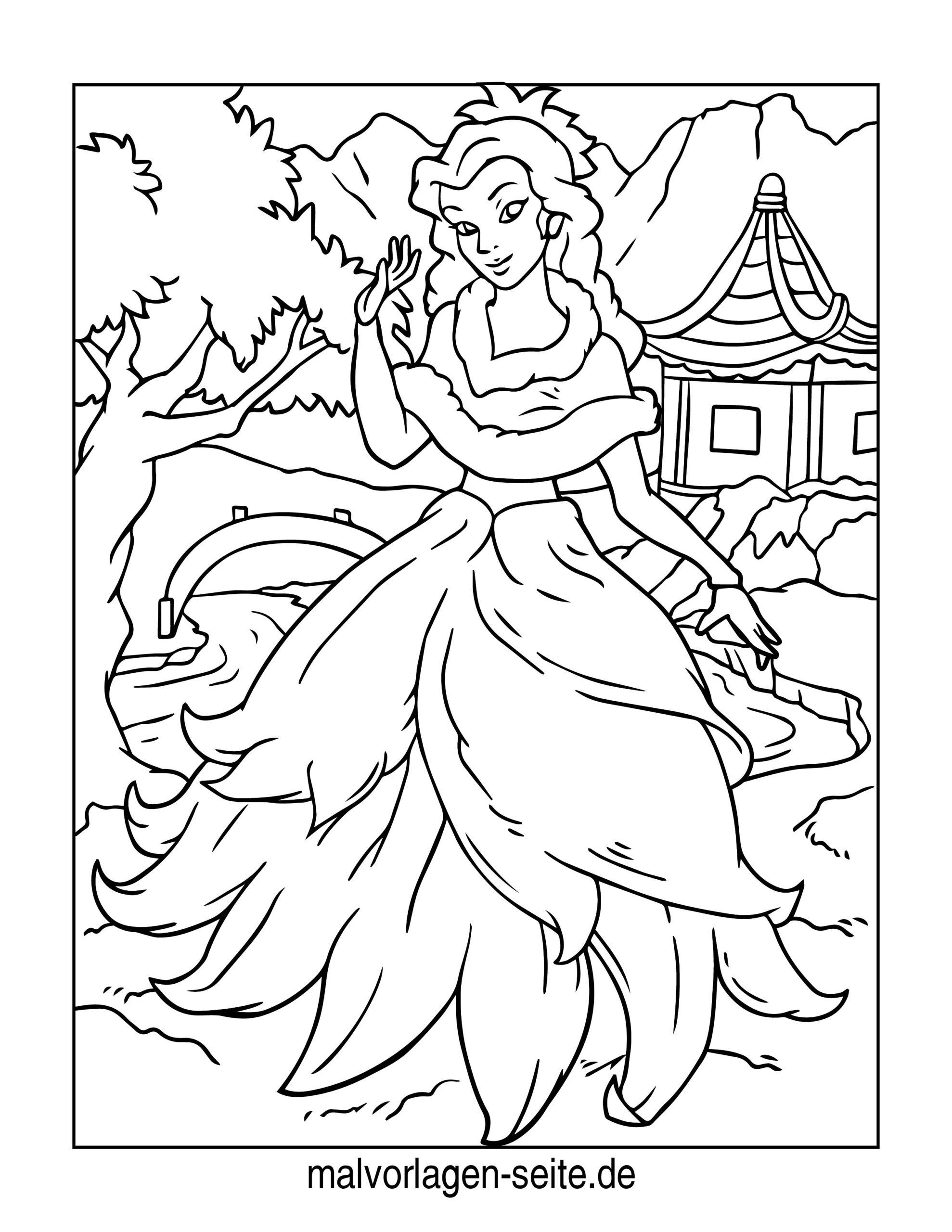Malvorlage Prinzessin
