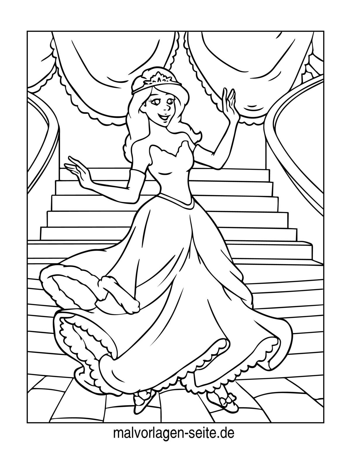 Malvorlage Prinzessin