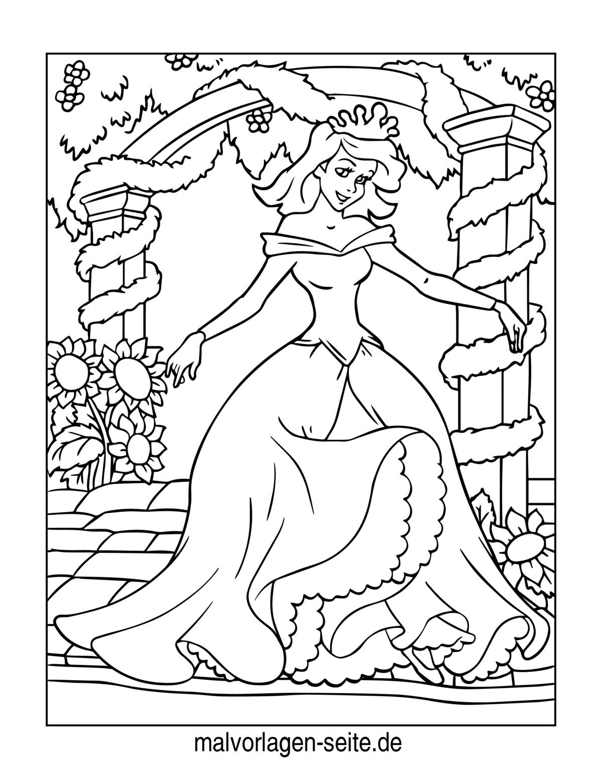 Malvorlage Prinzessin