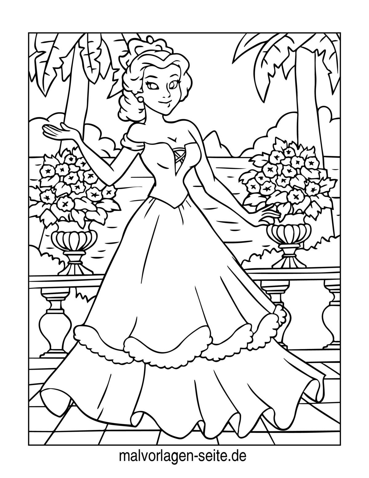 Malvorlage Prinzessin