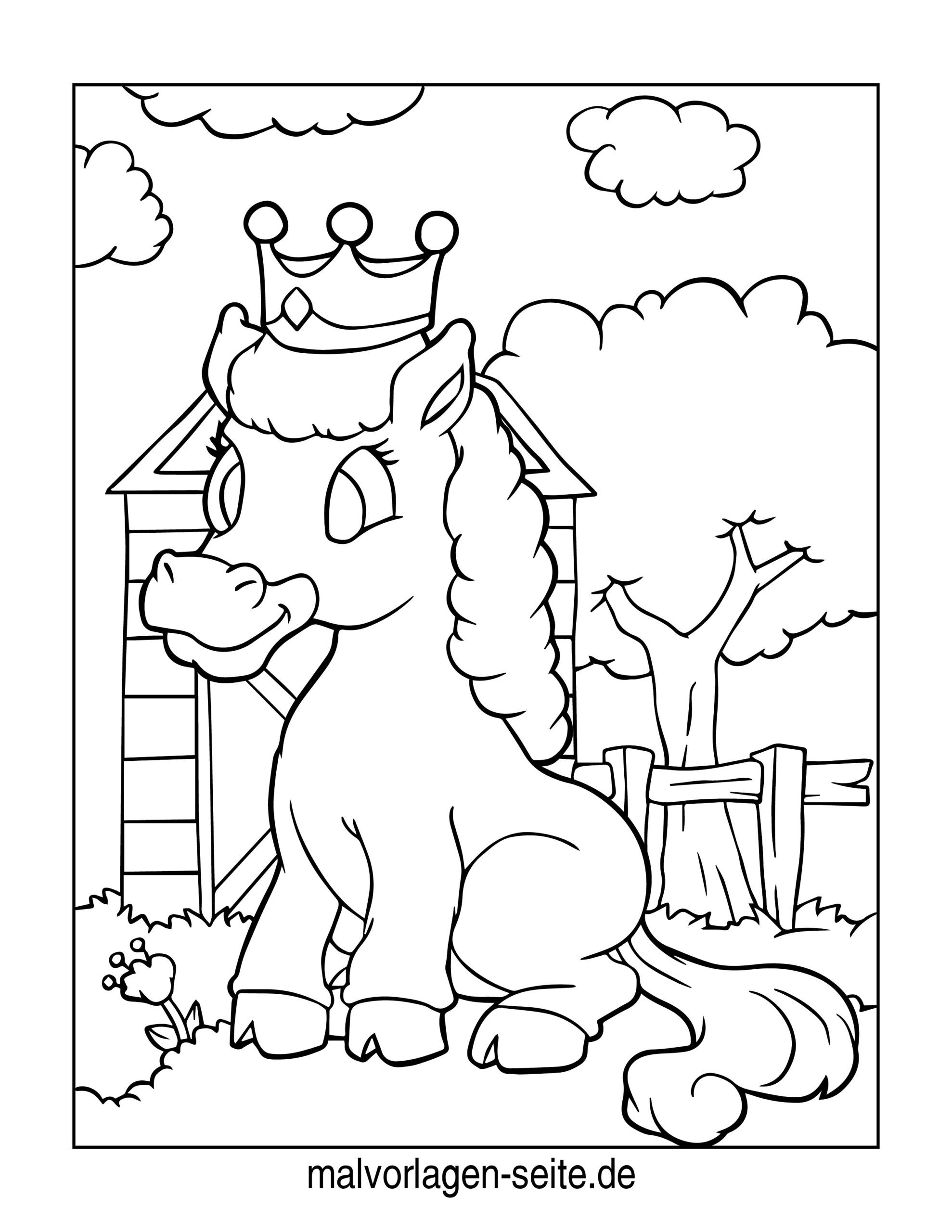 Malvorlage Pferd