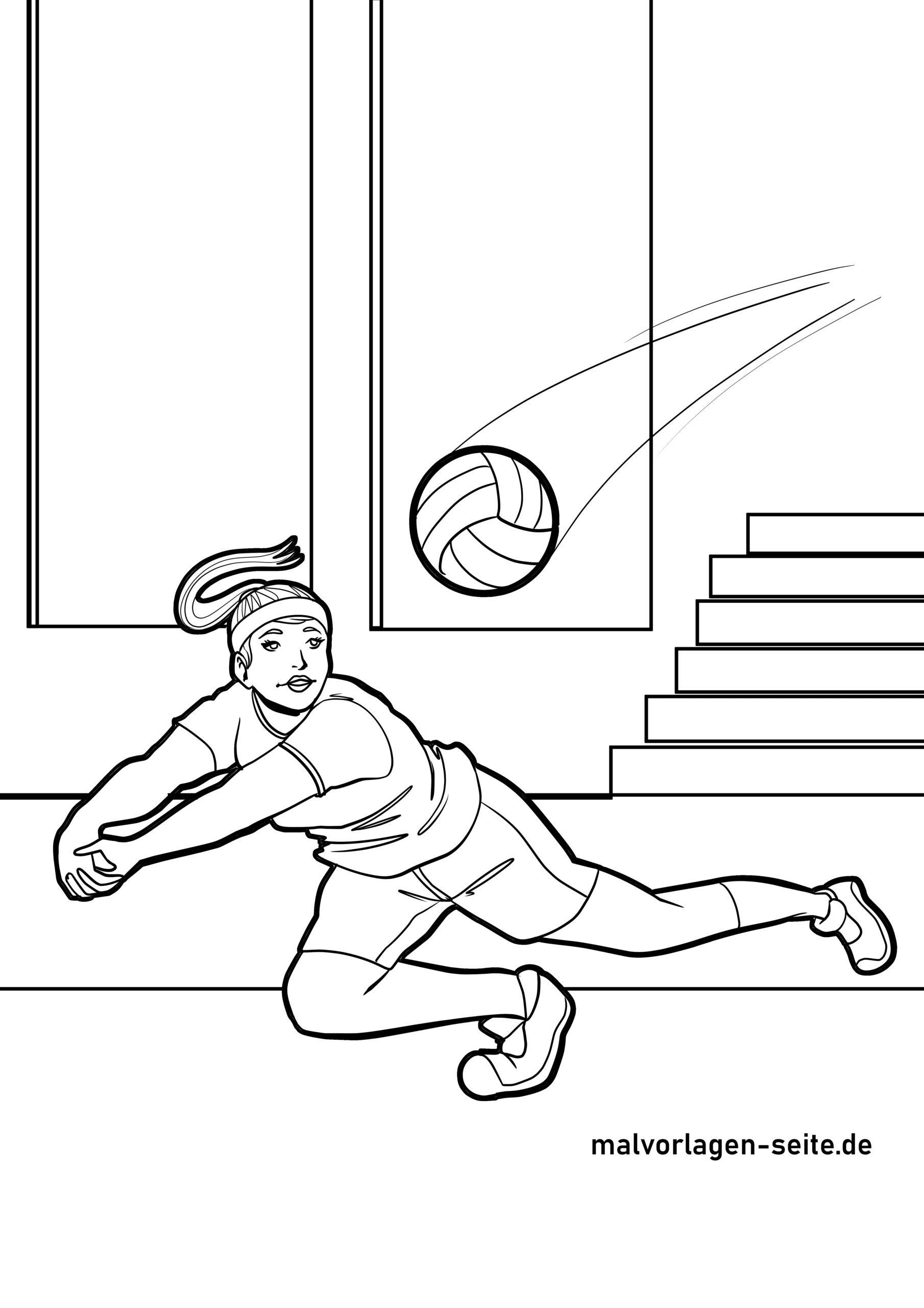 Malvorlage Volleyball
