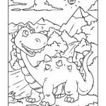 Malvorlage Dinosaurier