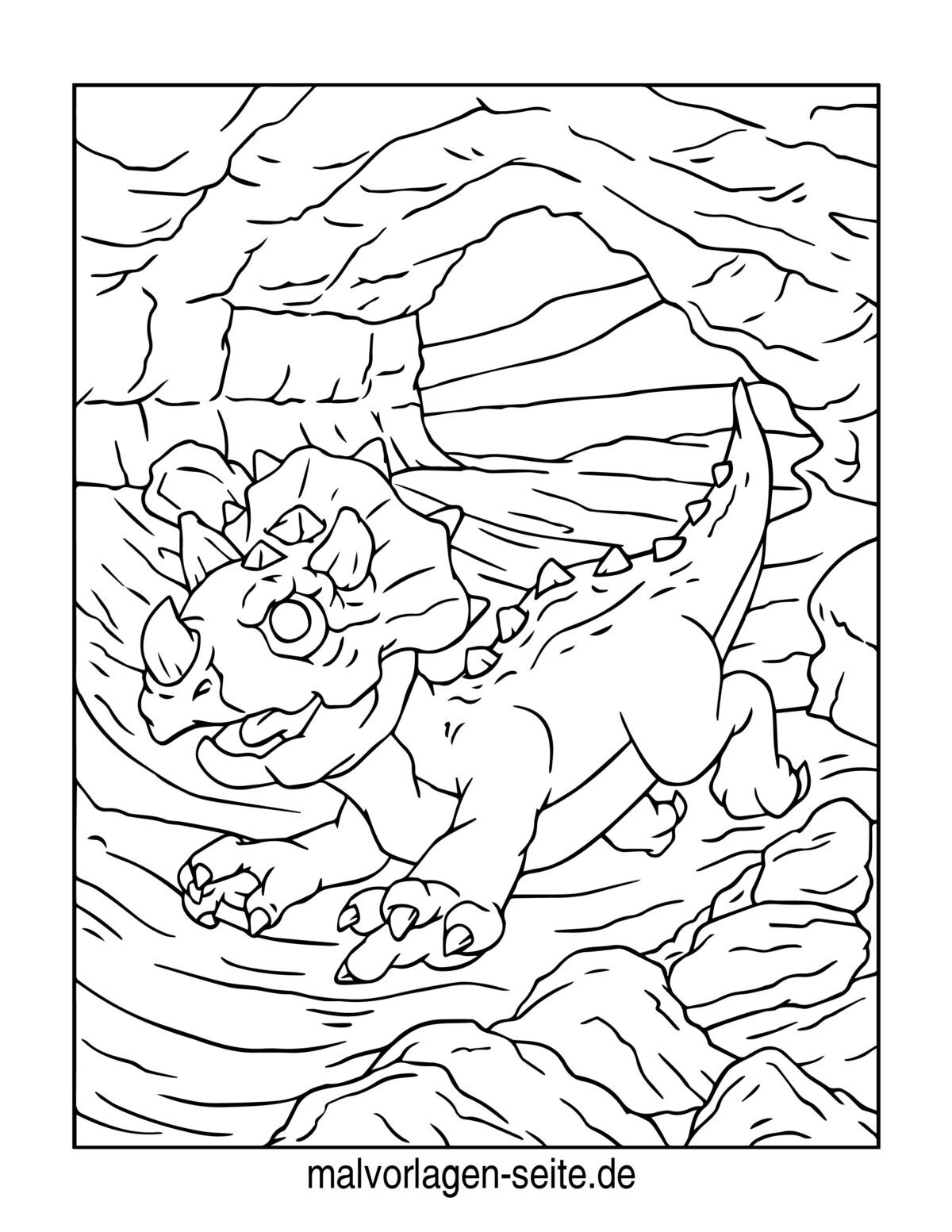 Malvorlage Dinosaurier