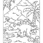 Malvorlage Dinosaurier