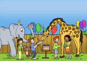 Kindergeburtstag Einladung blanko ohne Text