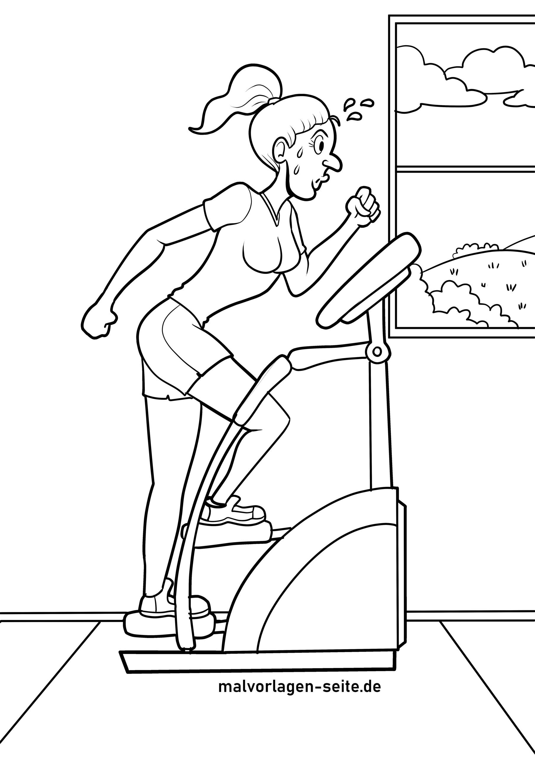 Malvorlage Fitness
