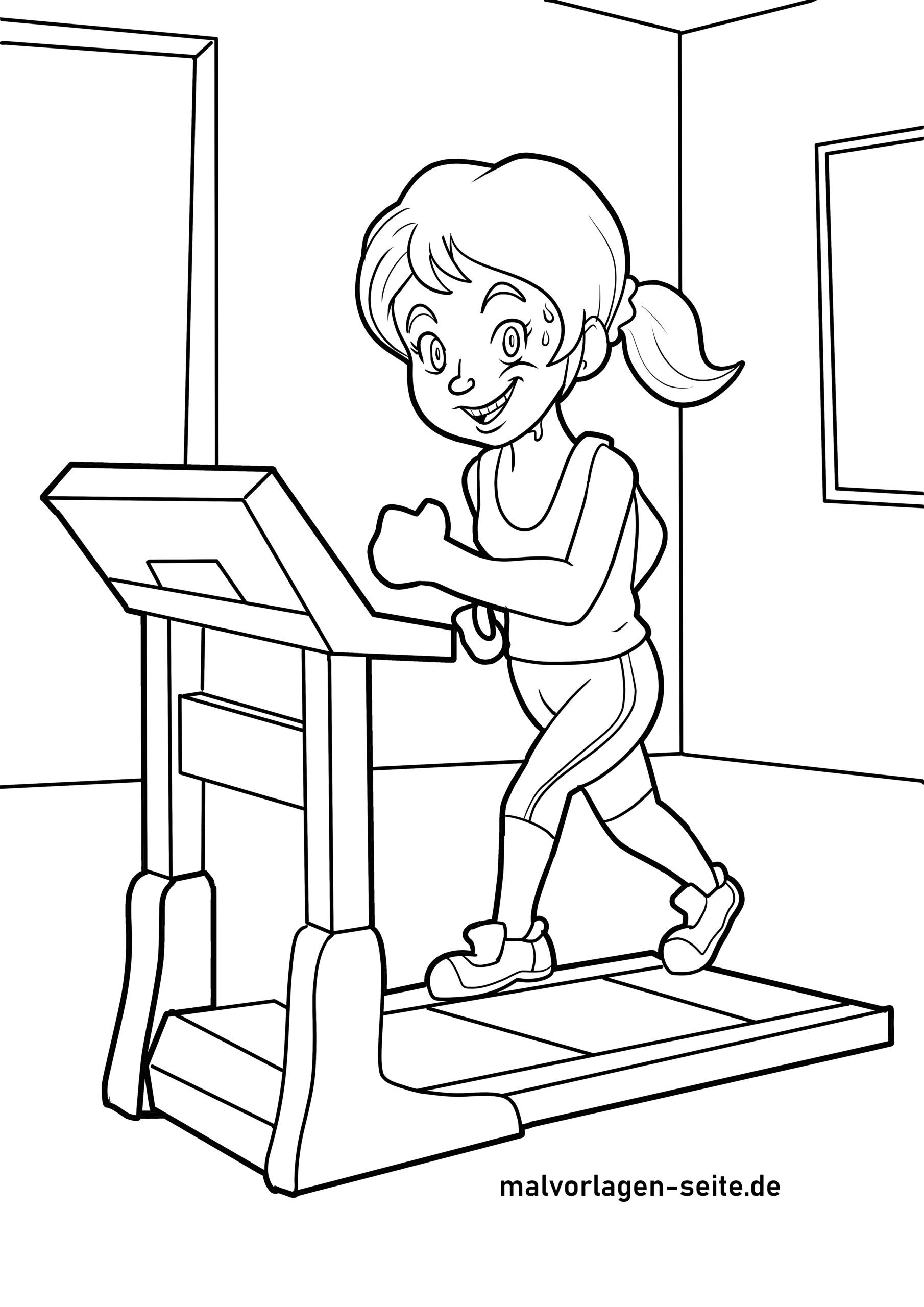 Malvorlage Fitness