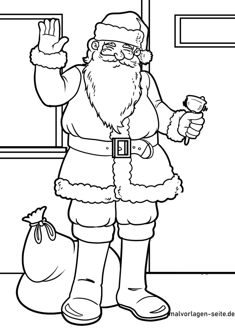  Malvorlage Weihnachtsmann 