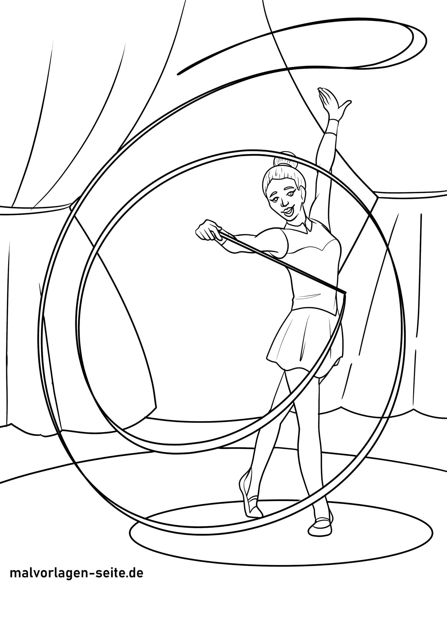  Foto zu Malvorlage Turnen - Ausmalbild kostenlos herunterladen 