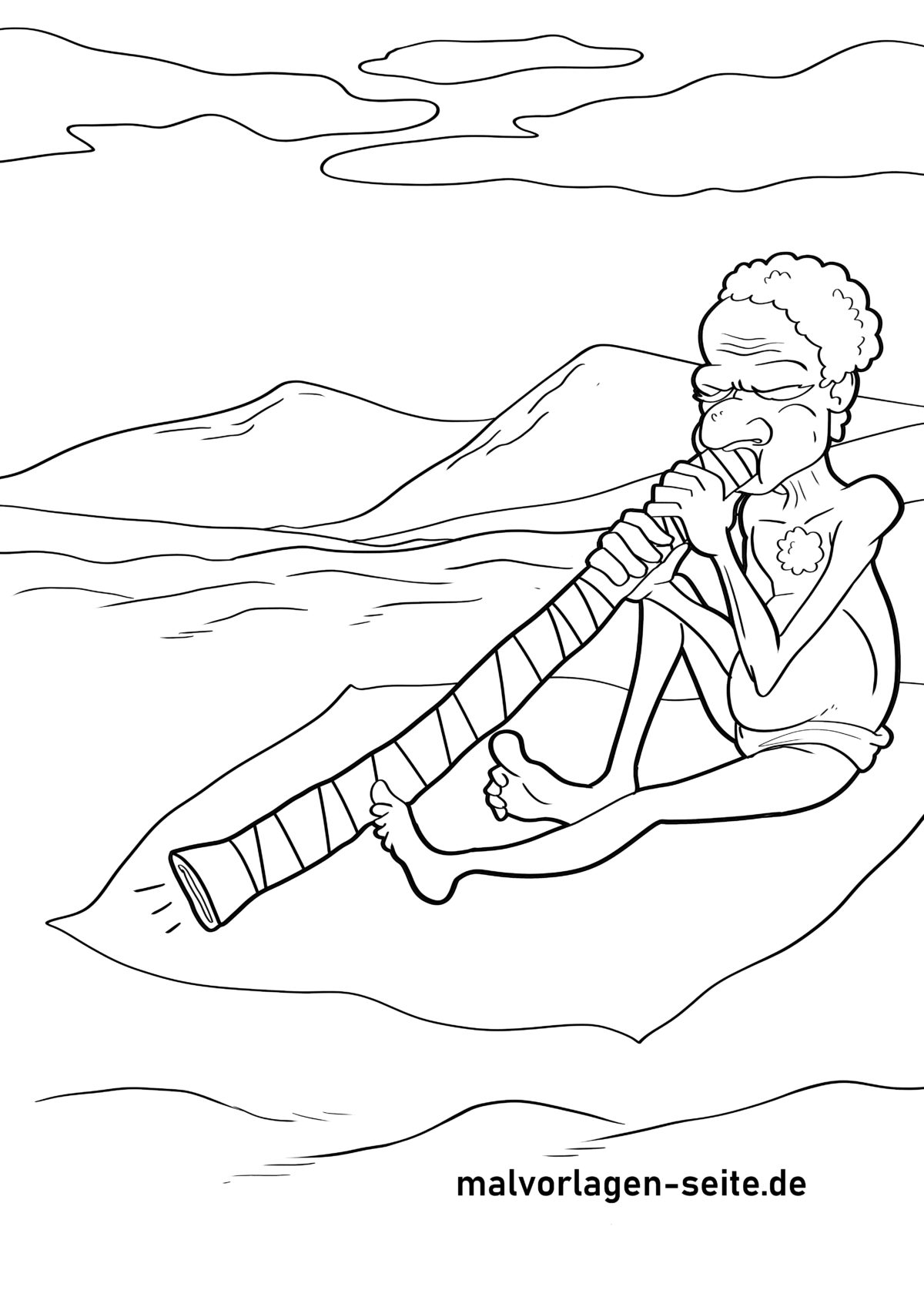 Malvorlage Didgeridoo