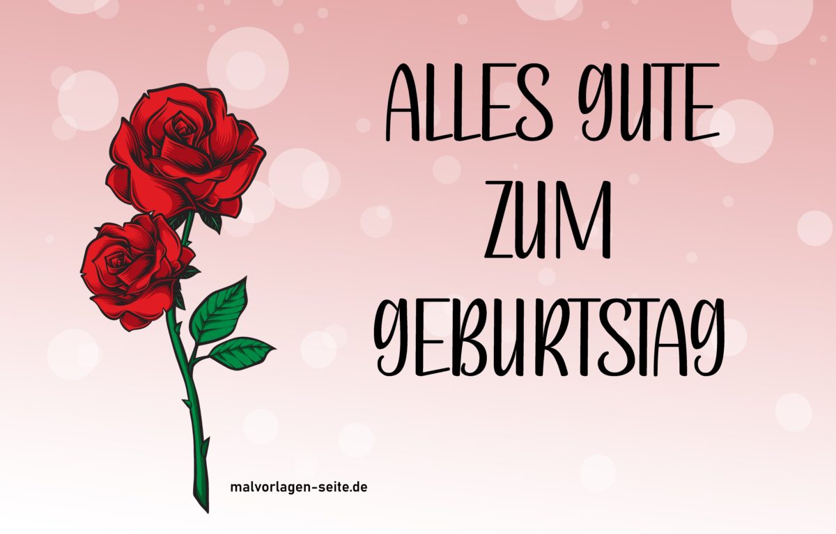 Alles Gute zum Geburtstag Vorlage | Jetzt kostenlos herunterladen