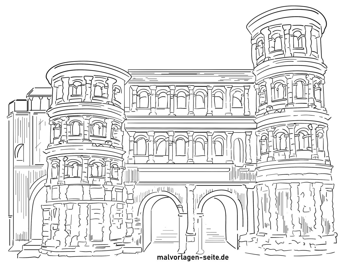 Malvorlage Porta Nigra