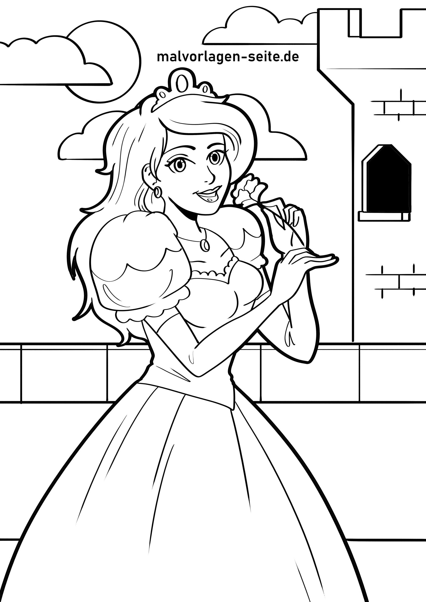 Malvorlage Prinzessin