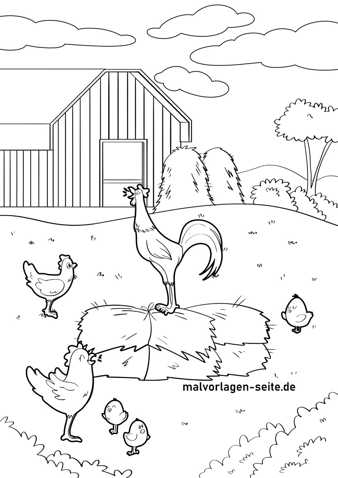  Malvorlage Bauernhof - Jetzt kostenlos herunterladen Bildidee 