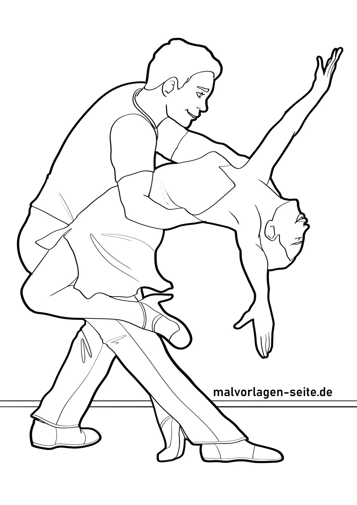 Malvorlage Tanzen