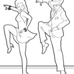 Malvorlage Tanzen